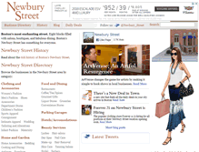 Tablet Screenshot of newbury-st.com